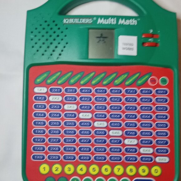 Vintage IQ Builders Multi Math Electronic Learning System 3 AA Batteries Works - Picture 5 of 6